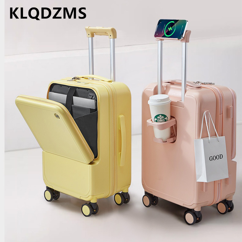Front Opening Laptop Luggage 24 Inch - KLQDZMS 알루미늄 프레임 가방 20 인치