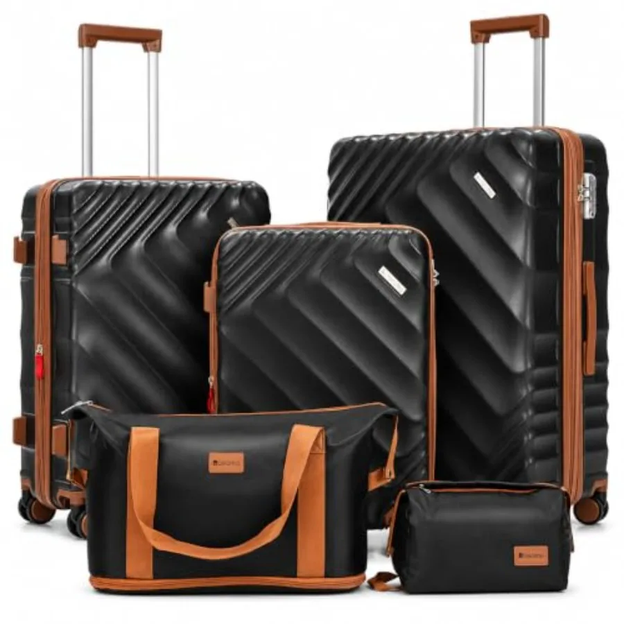 Expandable Hard Shell Luggage Set - 여행용 5개 세트의 견고한 하드 셸