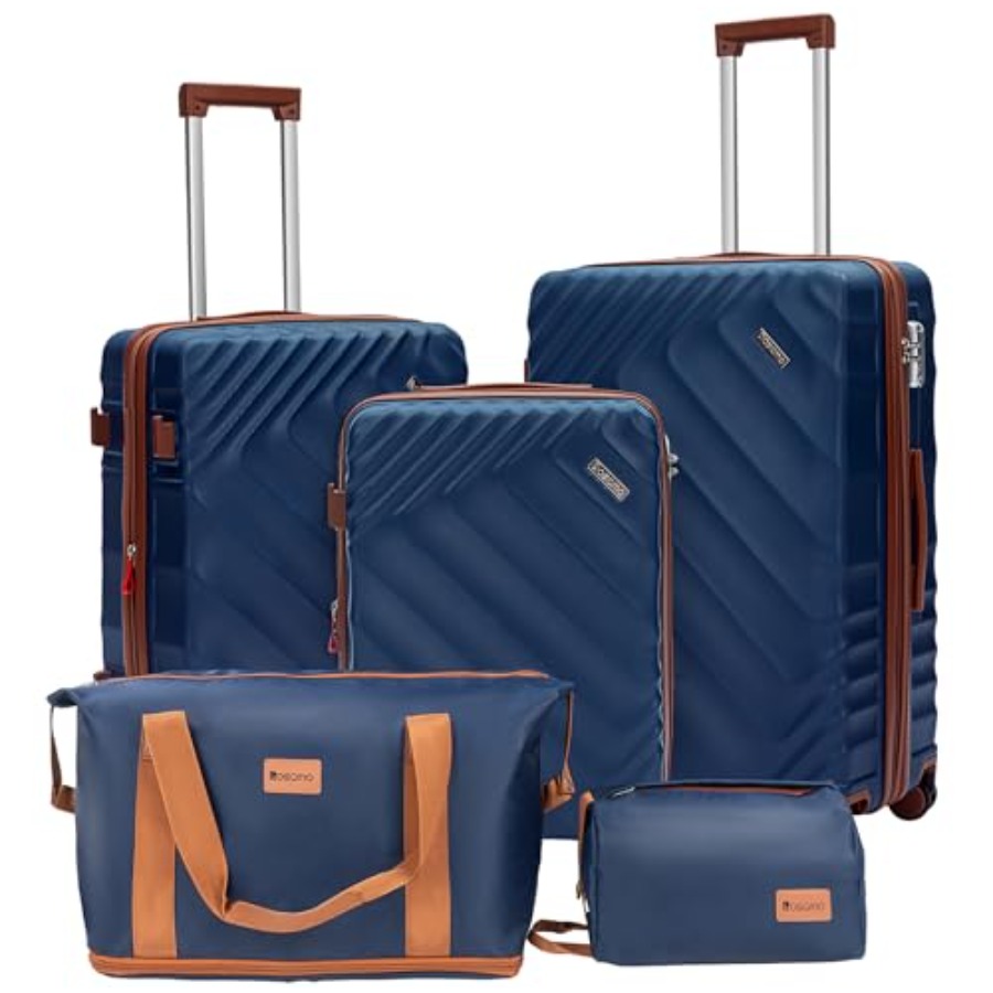 Expandable Hard Shell Luggage Set - 5개로 구성된 하드 셸 확장형 여행