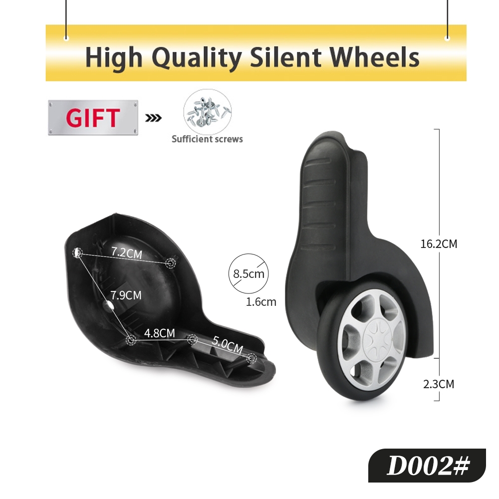 Silent Replacement Luggage Wheels - 수하물 고정 고품질 캐스터 액세서리 수하물
