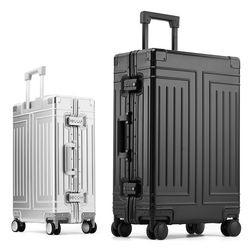 Spinner Wheel Rolling Suitcase 20 Inch - 20/24/26/28인치 알루미늄 여행 가방, 합금 트롤리