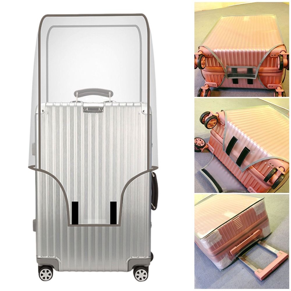 Waterproof Suitcase Cover Protector - 16-28인치 여행용 수하물 커버 투명 PVC