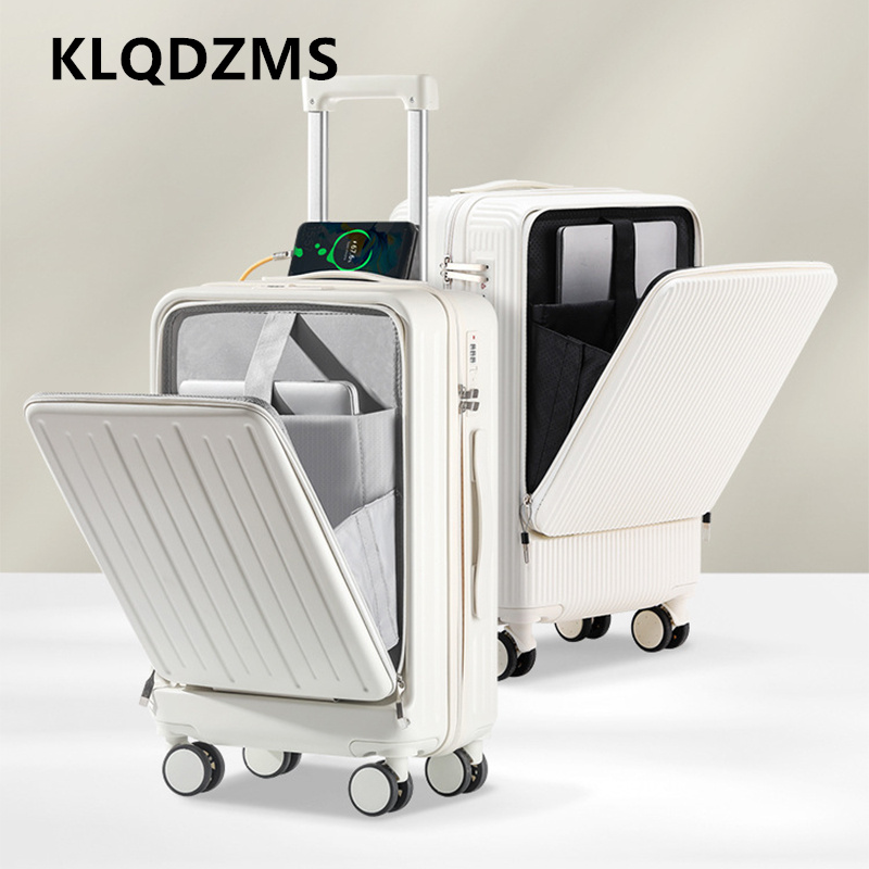 Front Opening Laptop Luggage 24 Inch - KLQDZMS 20인치 충전식 여행가방 전면 개방형