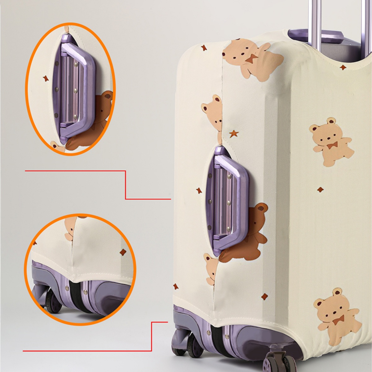 수하물 커버 보호대 18-32인치 여행가방 여행용품용  - Waterproof Suitcase Cover Protector 리뷰 및 가격