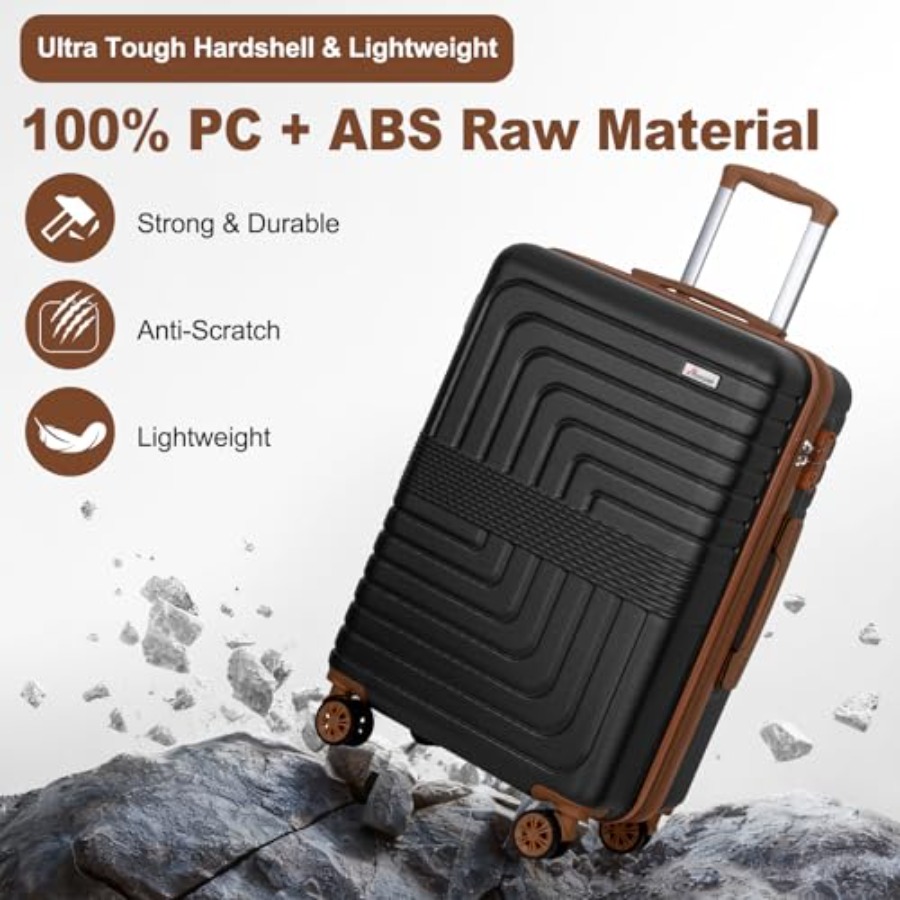3개로 구성된 확장형 여행 가방 세트(20/24/28인 - Expandable Hard Shell Luggage Set 리뷰 및 가격