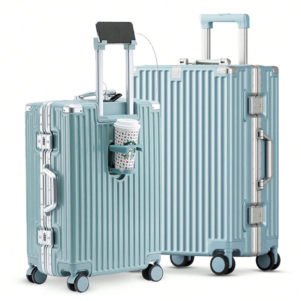 20/24인치 알루미늄 프레임 여행가방 세트, 컵홀더, - Aluminum Frame Carry On Luggage 리뷰 및 가격