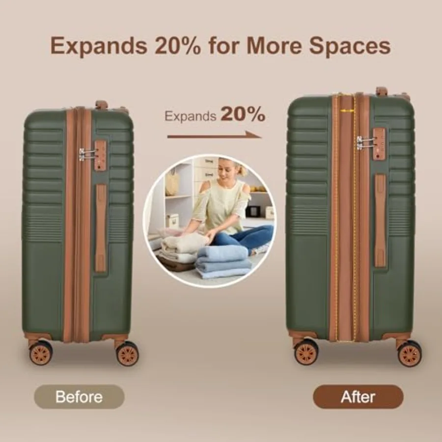 여행용 3종 확장형 여행 가방 세트 (20/24/28인 - Expandable Hard Shell Luggage Set 리뷰 및 가격
