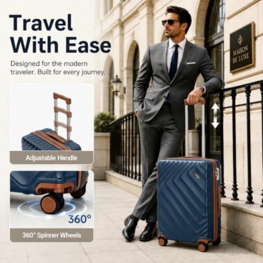 5개로 구성된 하드 셸 확장형 여행 가방 세트, 항공사 - Expandable Hard Shell Luggage Set 리뷰 및 가격