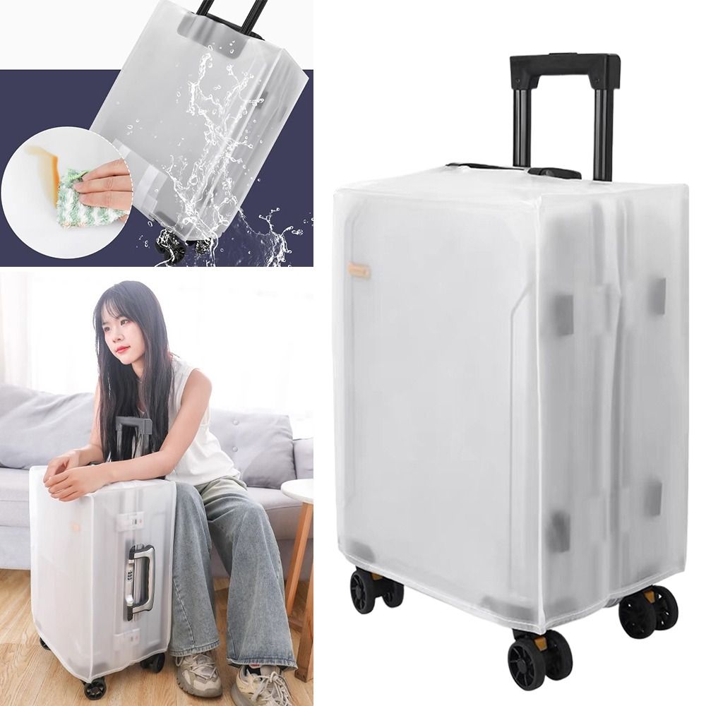 새로운 서리 방지 수하물 보호 커버 방진 방수 여행 가 - Waterproof Suitcase Cover Protector 리뷰 및 가격