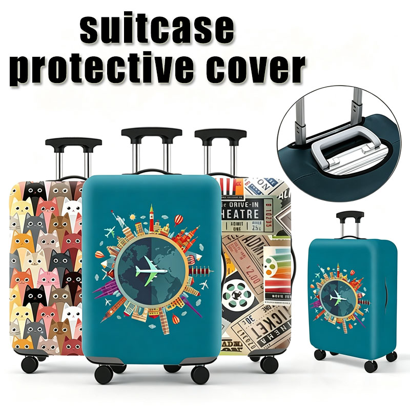 새로운 여행용 가방 보호대 방수 커버 캐리어 커버 여행 - Waterproof Suitcase Cover Protector 리뷰 및 가격