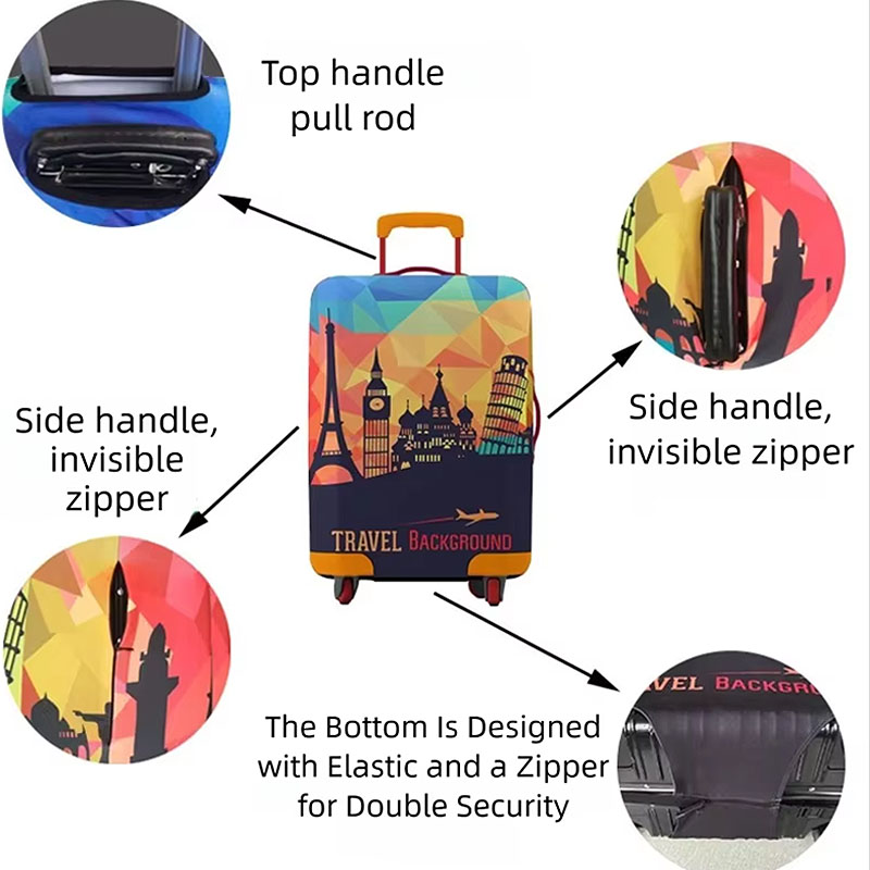 새로운 여행용 가방 보호대 방수 커버 캐리어 커버 여행 - Waterproof Suitcase Cover Protector 리뷰 및 가격