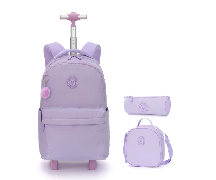 18인치 학교용 바퀴 달린 백팩 가방, 십대 청소년용  - Foldable Rolling Luggage Bag 리뷰 및 가격