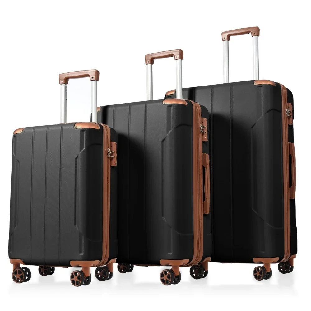 3피스 확장형 하드쉘 ABS 여행가방 세트, 더블 스피 - Expandable Hard Shell Luggage Set 리뷰 및 가격