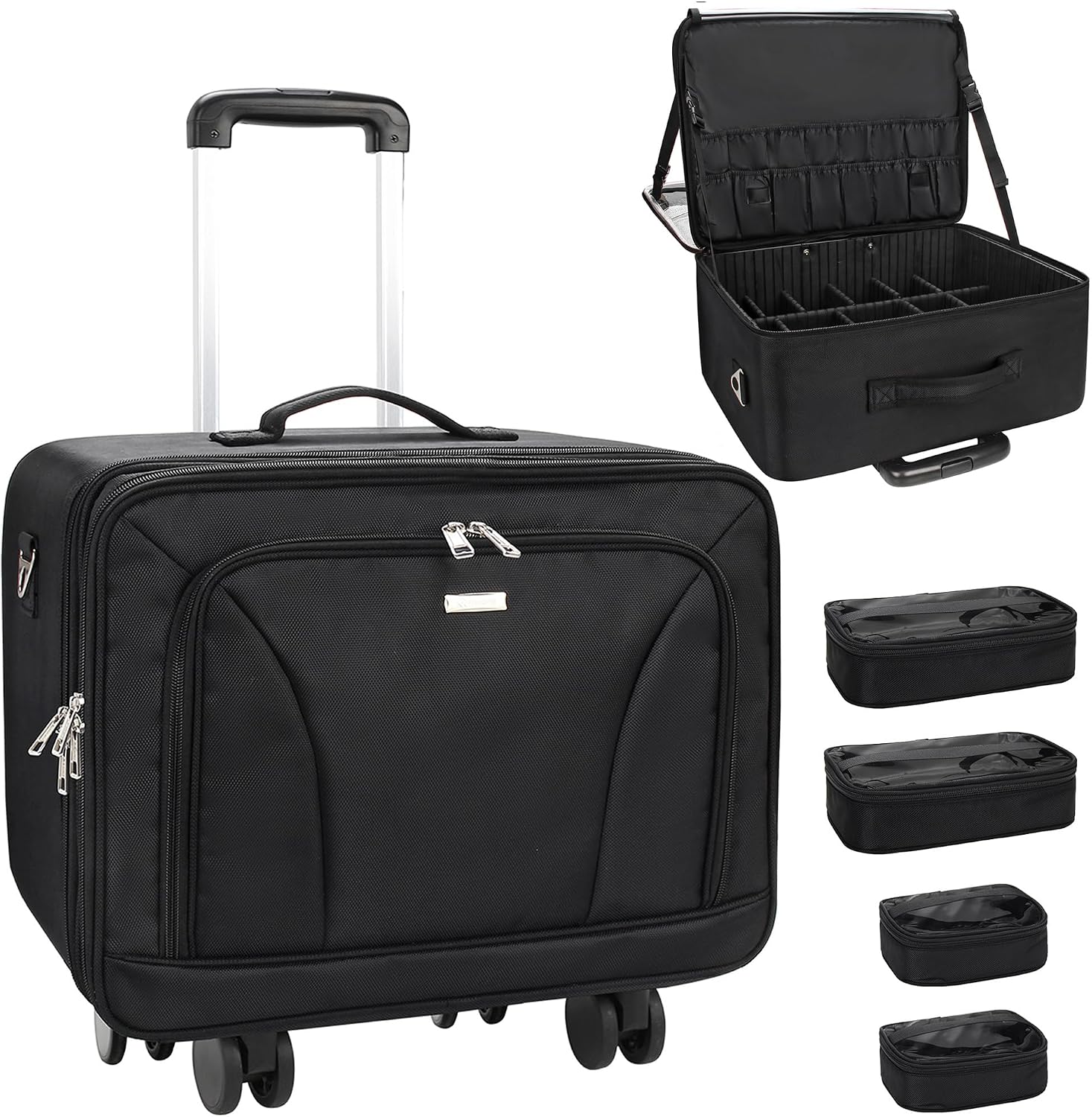 특대형 360도 회전식 메이크업 여행용 트레인 케이스  - Travel Bags 리뷰 및 가격