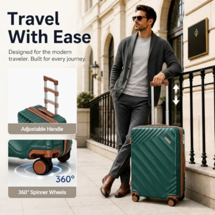 5피스 하드쉘 확장형 여행가방 세트, 항공사 승인 휴대 - Expandable Hard Shell Luggage Set 리뷰 및 가격