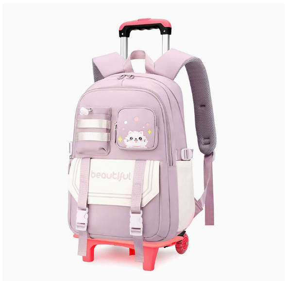 어린이 학교용 롤링 백팩 십대 소녀용 여행용 트롤리 가 - Foldable Rolling Luggage Bag 리뷰 및 가격