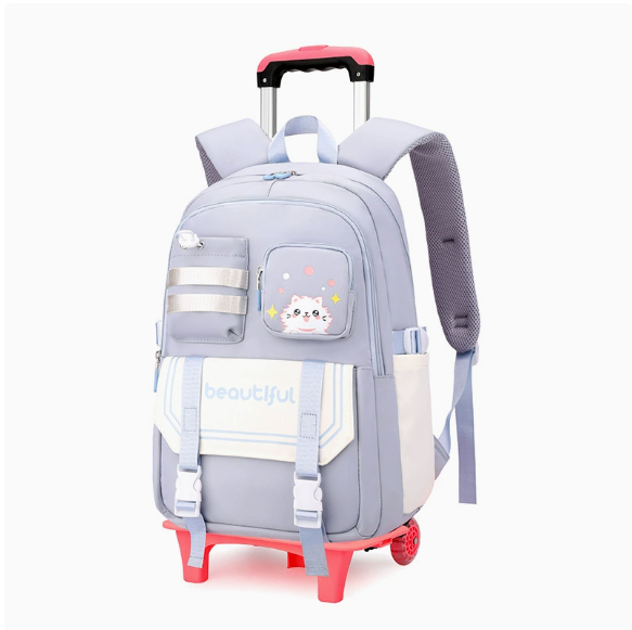 어린이 학교용 롤링 백팩 십대 소녀용 여행용 트롤리 가 - Foldable Rolling Luggage Bag 리뷰 및 가격