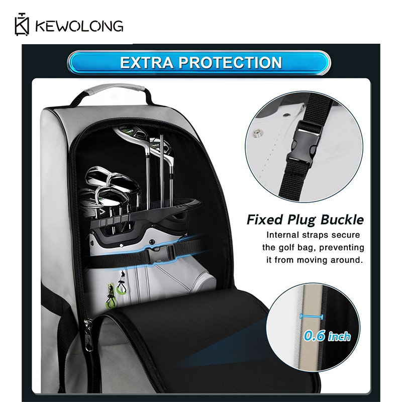 대형 탱크 휠이 있는 새로운 골프 여행 가방, 접이식  - Foldable Rolling Luggage Bag 리뷰 및 가격