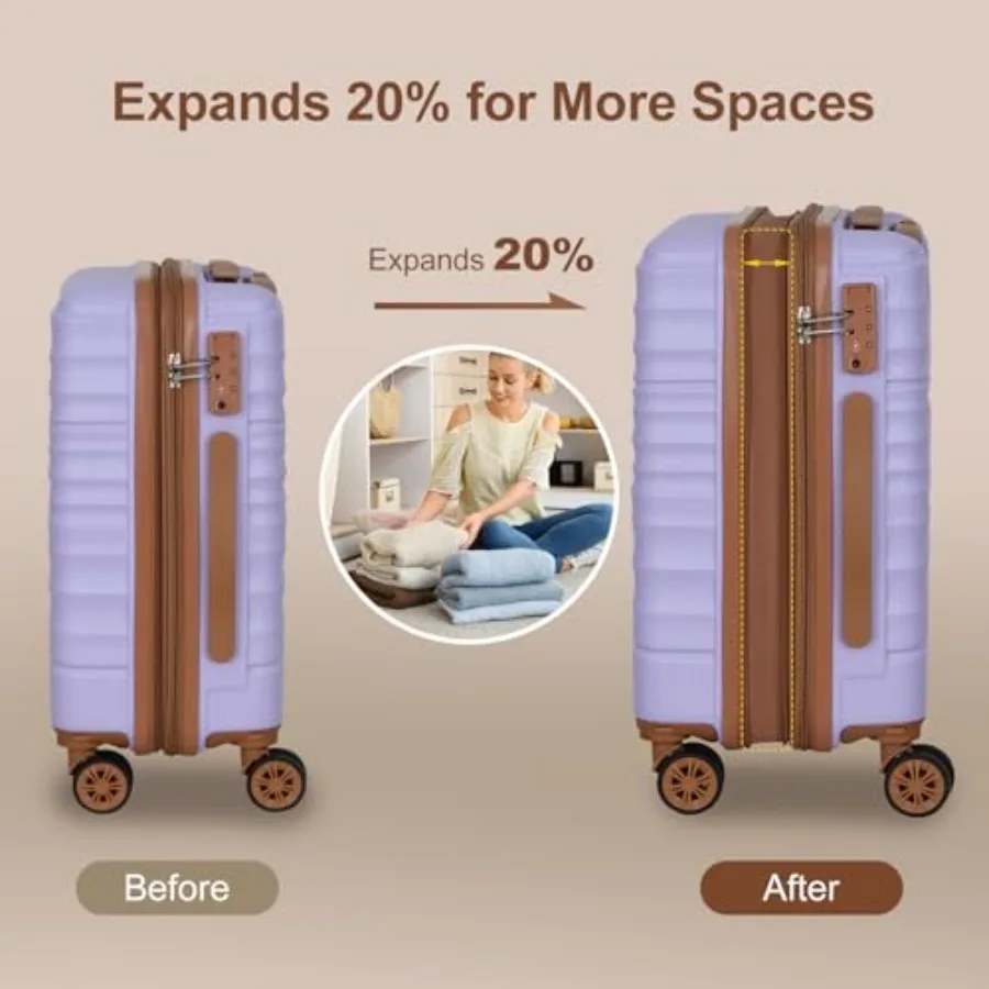 여행용 3개 세트 확장형 여행 가방, 단단한 ABS/P - Expandable Hard Shell Luggage Set 리뷰 및 가격