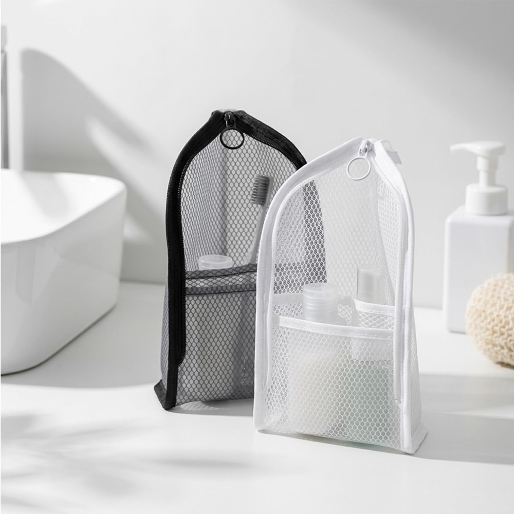 메쉬 세면도구 가방 통기성 속건 수직 칫솔 홀더 여행용 - Cosmetic Bags 리뷰 및 가격